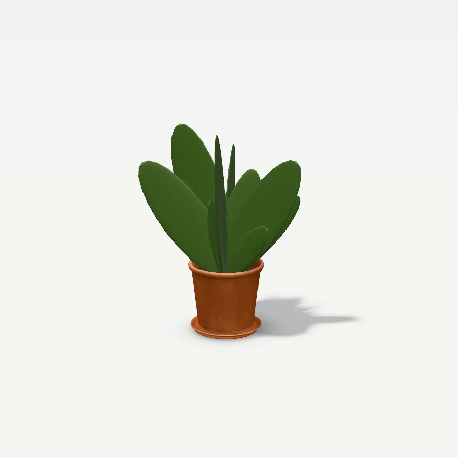 Blumentopf mit Untersetzer 14 cm, Glasur Terrakotta
