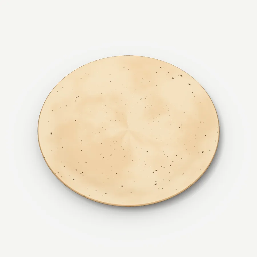 Frühstücksteller 21 cm, Glasur Sandmatt