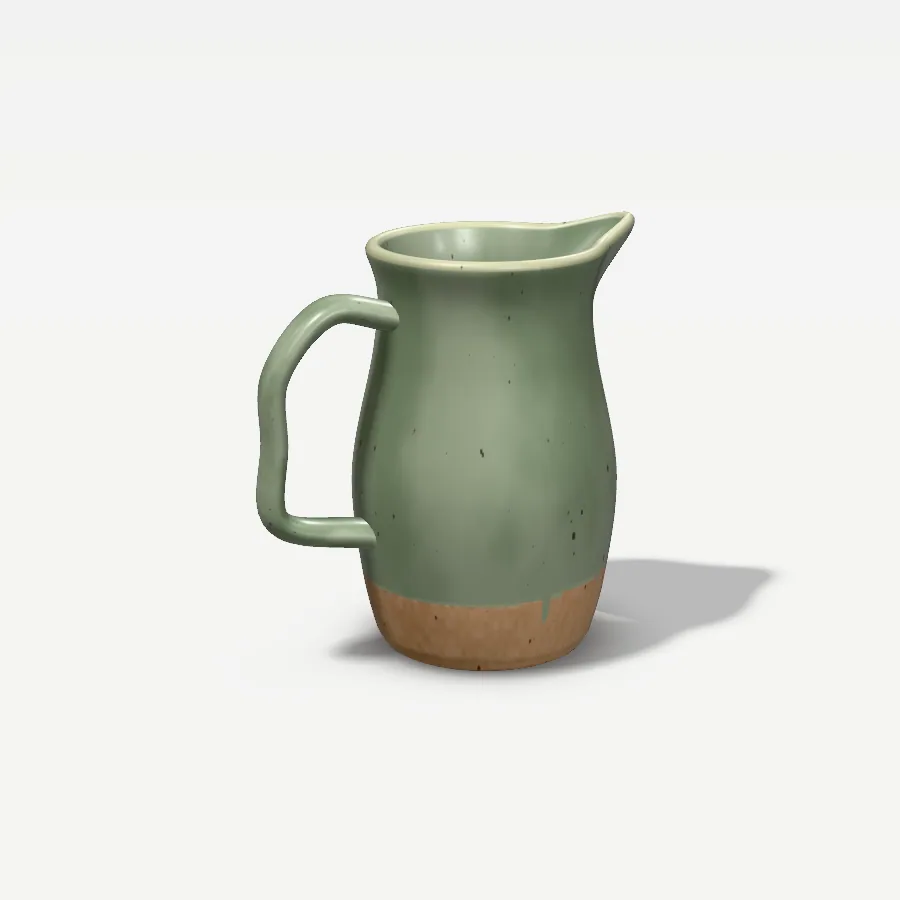 Krug Hain 600 ml, Glasur Salbeigrün