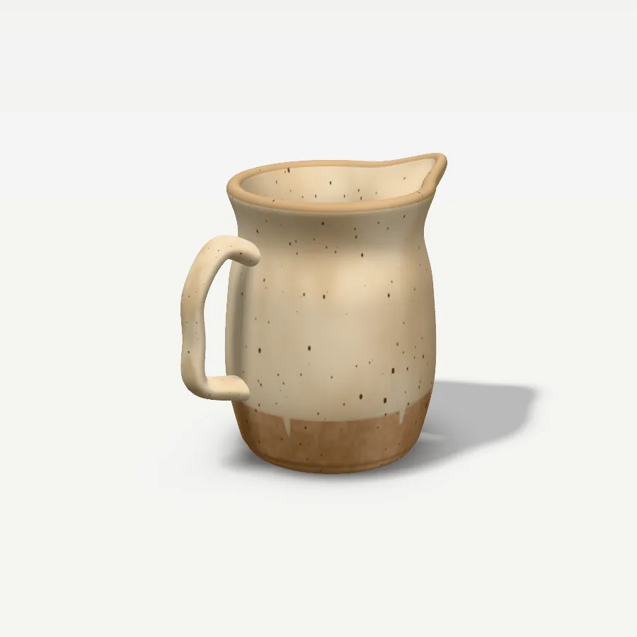 Milchkännchen 200 ml, Glasur Sandmatt