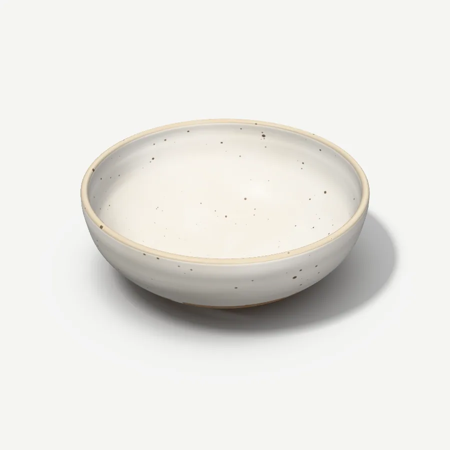 Salatschüssel 26 cm, Glasur Milchweiß