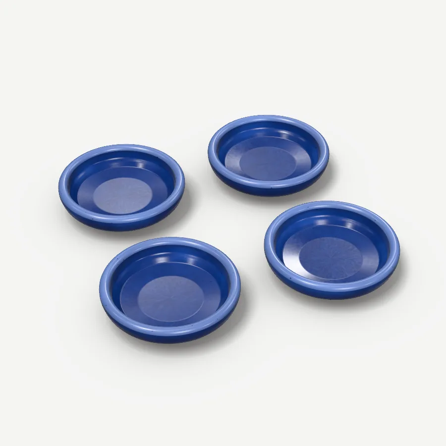 Sojasaucen-Schälchen, 4er-Set, Glasur Kobaltblau