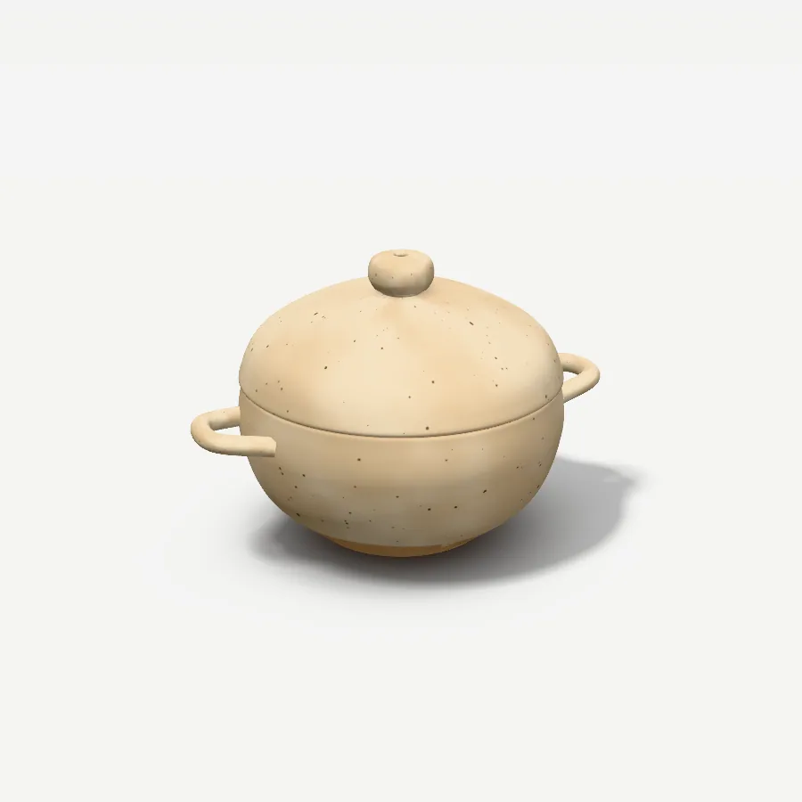 Suppenterrine 1,5 l, Glasur Sandmatt
